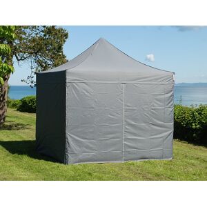 Dancover Foldetelt Flextents Easy Up Pavillon Pro 3x3m Grå, Inkl. 4 Sider