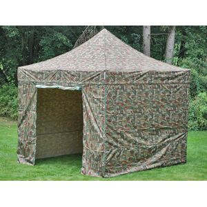 Dancover Foldetelt Flextents Easy Up Pavillon Pro 3x3m Camouflage/militær, Inkl. 4 Sider