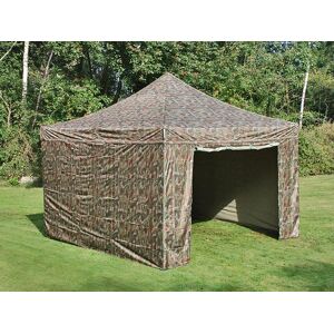 Dancover Foldetelt Flextents Easy Up Pavillon Pro 4x4m Camouflage/militær, Inkl. 4 Sider