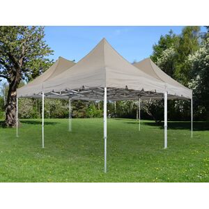 Dancover Foldetelt Flextents Easy Up Pavillon Pro Peak Pagoda 6x6m, Latte