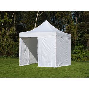 Dancover Foldetelt Flextents Easy Up Pavillon Pro 2,5x2,5m Hvid, Inkl. 4 Sider