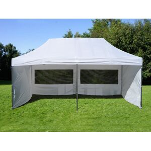 Dancover Foldetelt Flextents Easy Up Pavillon Pro 2,5x5m Hvid, Inkl. 6 Sider