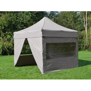 Dancover Foldetelt Flextents Easy Up Pavillon Pro 3x3m Latte, Inkl. 4 Sider