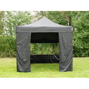 Dancover Foldetelt Flextents Easy Up Pavillon Basic V.3, 3x3m Sort, Inkl. 4 Sider