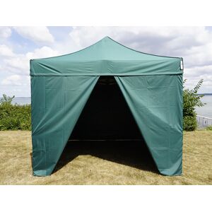 Dancover Foldetelt Flextents Easy Up Pavillon Pro Steel 3x3m Grøn, Inkl. 4 Sider