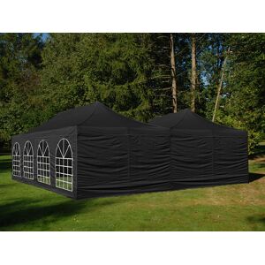 Dancover Foldetelt Flextents Easy Up Pavillon Steel 8x8m Sort, Inkl. 8 Sider