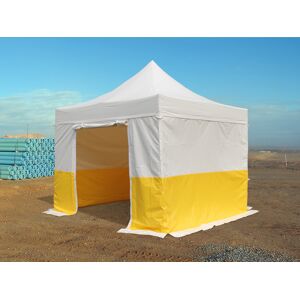 Dancover Foldetelt Flextents Easy Up Pavillon® Pro 3x3m, Pvc, Arbejdstelt /håndværkertelt, Flammehæmmende, Inkl. 4 Sidevægge