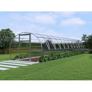 Dancover Drivhus Polycarbonat Titan Arch 280, 36m², 3x12m, Sølv