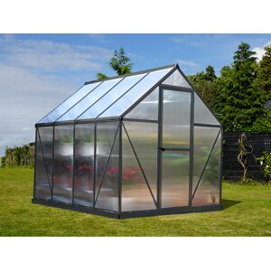 Dancover Drivhus Polycarbonat 4,6m², Palram/canopia, 1,85x2,47x2,08m, Grå