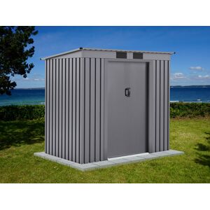 Dancover Redskabsskur Redskabsrum Haveskur M/fladt Tag, 2,01x1,21x1,76m Proshed®, Aluminium Grå