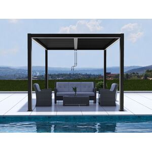 Dancover Bioklimatisk Pergola Pavillon /havepavillon San Pablo, 3x3m, Sort