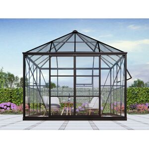 Dancover Orangeri/pavillon /havepavillon Glas 8,06m², 2,82x2,86x2,8m M/sokkel, Sort