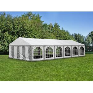 Dancover Partytelt Festtelt Exclusive 6x12m Pvc, Grå/hvid