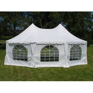 Dancover Partytelt Festtelt Elegance, Ottekantet 6,8x5m, Hvid