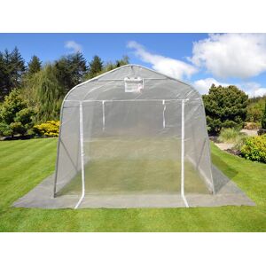 Dancover Polytunnel Drivhus, 2,4x6x2,4m, Pe, 14,4m², Transparent