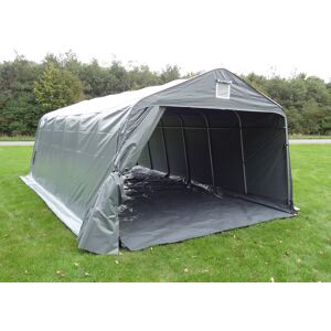 Dancover Garagetelt Opbevaringstelt Pro 3,6x7,2x2,68m Pvc Med Underlag, Grå