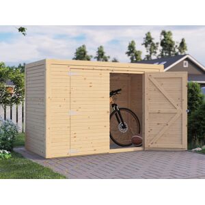 Dancover Redskabsskur Redskabsrum Haveskur/cykelskur I Træ, Bertilo Box Bike, 2,07x1,03x1,43m, Natur