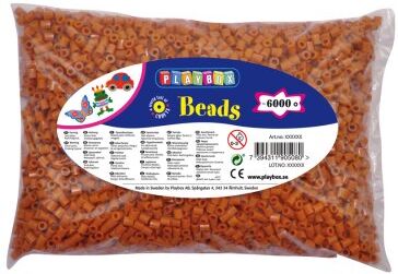 Playbox Perler, 6000 stk, lys brun Playbox Perler, 6000 stk, lys brun