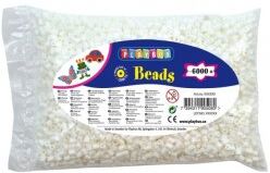 Playbox Perler, 6000 stk, hvid