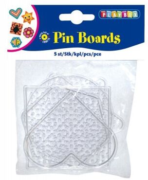 Playbox Gennemsigtige pegboards, 5 stk Playbox Gennemsigtige pegboards, 5 stk