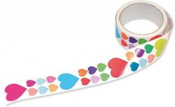 Playbox Mærkater på en rulle, hjerter, cirka 870 pc Playbox Mærkater på en rulle, hjerter, cirka 870 pc