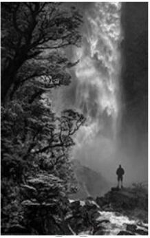 Pictura Vandfald sort og hvid Plakat 61X91,5 CM Pictura Vandfald sort og hvid Plakat 61X91,5 CM