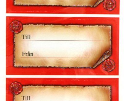 Dynas Juli etiket, en 10-pak, 17x24 cm Dynas Juli etiket, en 10-pak, 17x24 cm