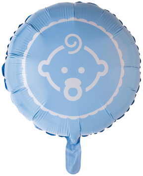 Hisab joker Folie Balloon Baby, blå, 46 cm Hisab joker Folie Balloon Baby, blå, 46 cm