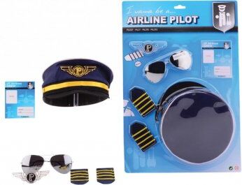 Johntoy Komplette pilot sæt til børn, 6 dele Johntoy Komplette pilot sæt til børn, 6 dele