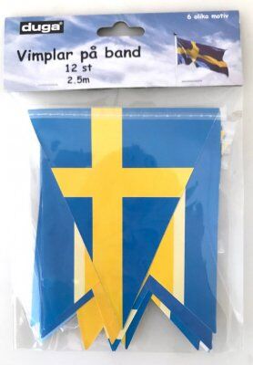 Dynäs Vimpelgirlang, Sverige motiver, 12st