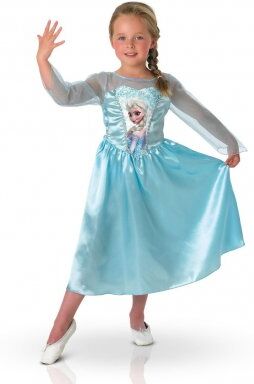 Disney Frost Elsa Kjole maskerade kostume (7/8 - 122/128 CM) Disney Frost Elsa Kjole maskerade kostume (7/8 - 122/128 CM)