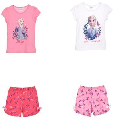 Disney Frost T-shirt med shorts (Lyserød, 4A - 104 CM) Disney Frost T-shirt med shorts (Lyserød, 4A - 104 CM)