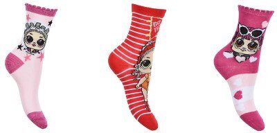 L.O.L. Surprise! sokker 3 par (23/26) L.O.L. Surprise! sokker 3 par (23/26)