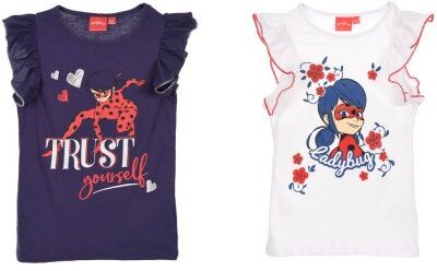 Miraculous Ladybug T-shirt (Hvid, 6A - 116 CM) Miraculous Ladybug T-shirt (Hvid, 6A - 116 CM)
