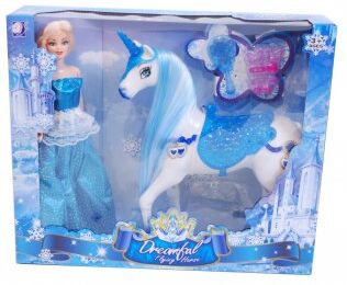 Alrico Doll med Unicorn 30 cm Alrico Doll med Unicorn 30 cm