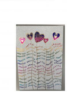 Dynas Tillykke kort med Konvolut Dynas Tillykke kort med Konvolut