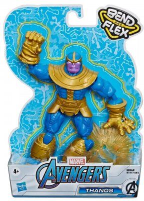 Avengers Assemble Thanos, Avengers, og Bend Flex Figur Avengers Assemble Thanos, Avengers, og Bend Flex Figur
