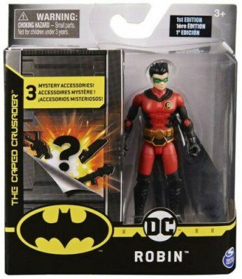 Maki Batman figur med tilbehør, Robin, 10 cm Maki Batman figur med tilbehør, Robin, 10 cm