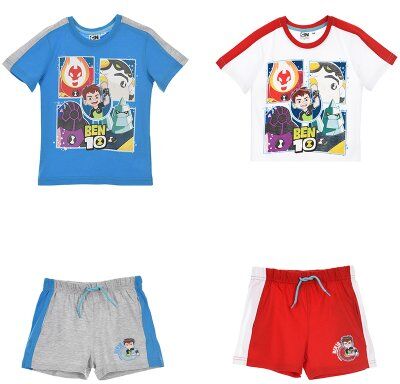 Ben 10 t-shirt og shorts (VIT, 3A - 98 CM) Ben 10 t-shirt og shorts (VIT, 3A - 98 CM)