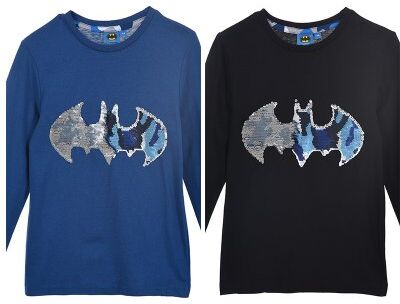 Batman logo Flip pailletter T-shirt (SVART, 4A - 104 CM) Batman logo Flip pailletter T-shirt (SVART, 4A - 104 CM)