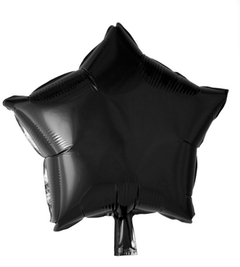 Hisab joker Folie ballon, stjerne, sort, 46 cm Hisab joker Folie ballon, stjerne, sort, 46 cm