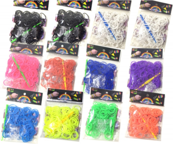 Rainbow Neon Farvede Loom Bands - få endnu skarpere farver til dit armbånd (200 dele) (200 delar, Röd) Rainbow Neon Farvede Loom Bands - få endnu skarpere farver til dit armbånd (200 dele) (200 delar, Röd)