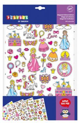 Playbox Mega set klistermærker 500 stk Playbox Mega set klistermærker 500 stk
