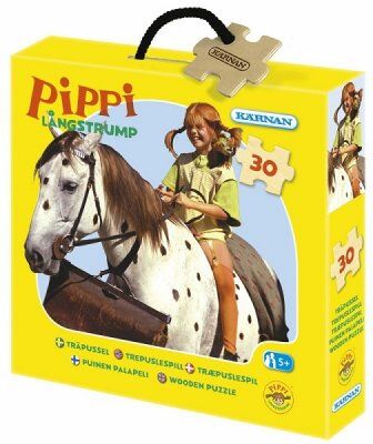 Egmont Pippi Långstrump Askpussel trä 30-bitar Egmont Pippi Långstrump Askpussel trä 30-bitar