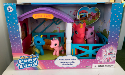 Wonder Pony Land Unicorn stabile tal og tilbehør Wonder Pony Land Unicorn stabile tal og tilbehør