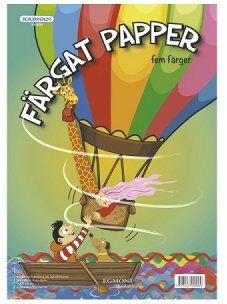 Egmont Farvet papir 5 farver Egmont Farvet papir 5 farver