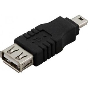 Deltaco Usb-Adapter, Usb A Hun - Mini-B Han