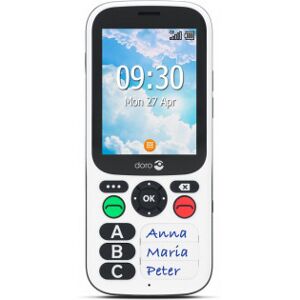 Doro 780x Senior-Telefon Dual-Sim, Sort/hvid
