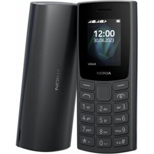 Nokia 105 (2023) Dual-Sim -Grundlæggende Mobiltelefon, Sort