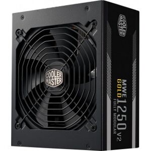 Cooler Master Mwe Gold 1250 V2 Atx 3.0-Strømforsyning, Sort, 1250 W